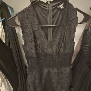 Guess Black Lace Mini Dress